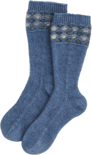 Wave Trim Possum Merino Socks